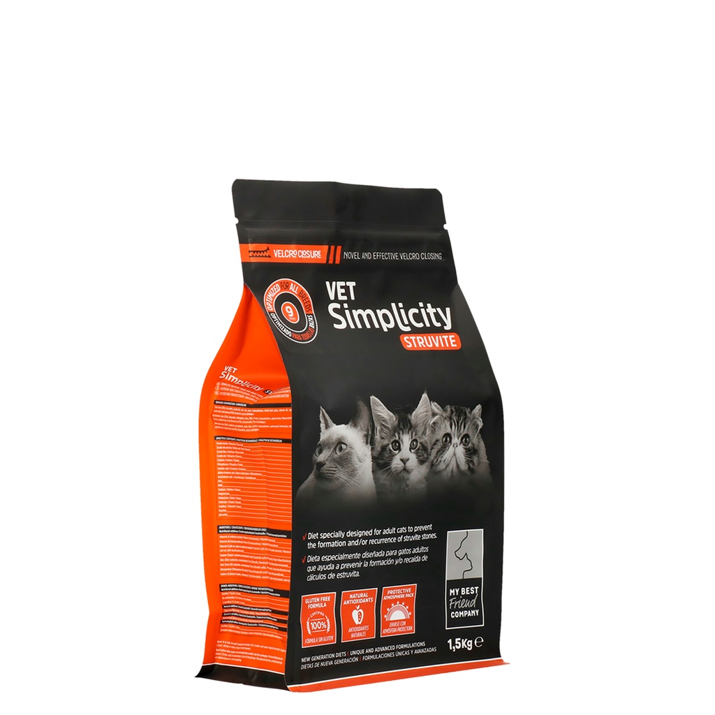 Vet'Simplicity CAT STRUVITE 4 x 1,5 kg