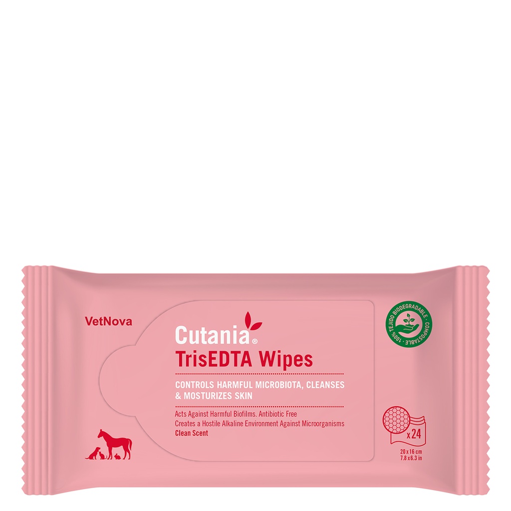 CUTANIA TrisEDTA Wipes, 24 stk.