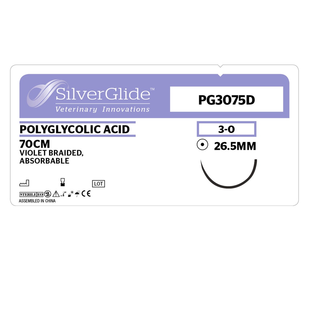 Sutur PG3075N Polyglycolic Acid 12 stk. 