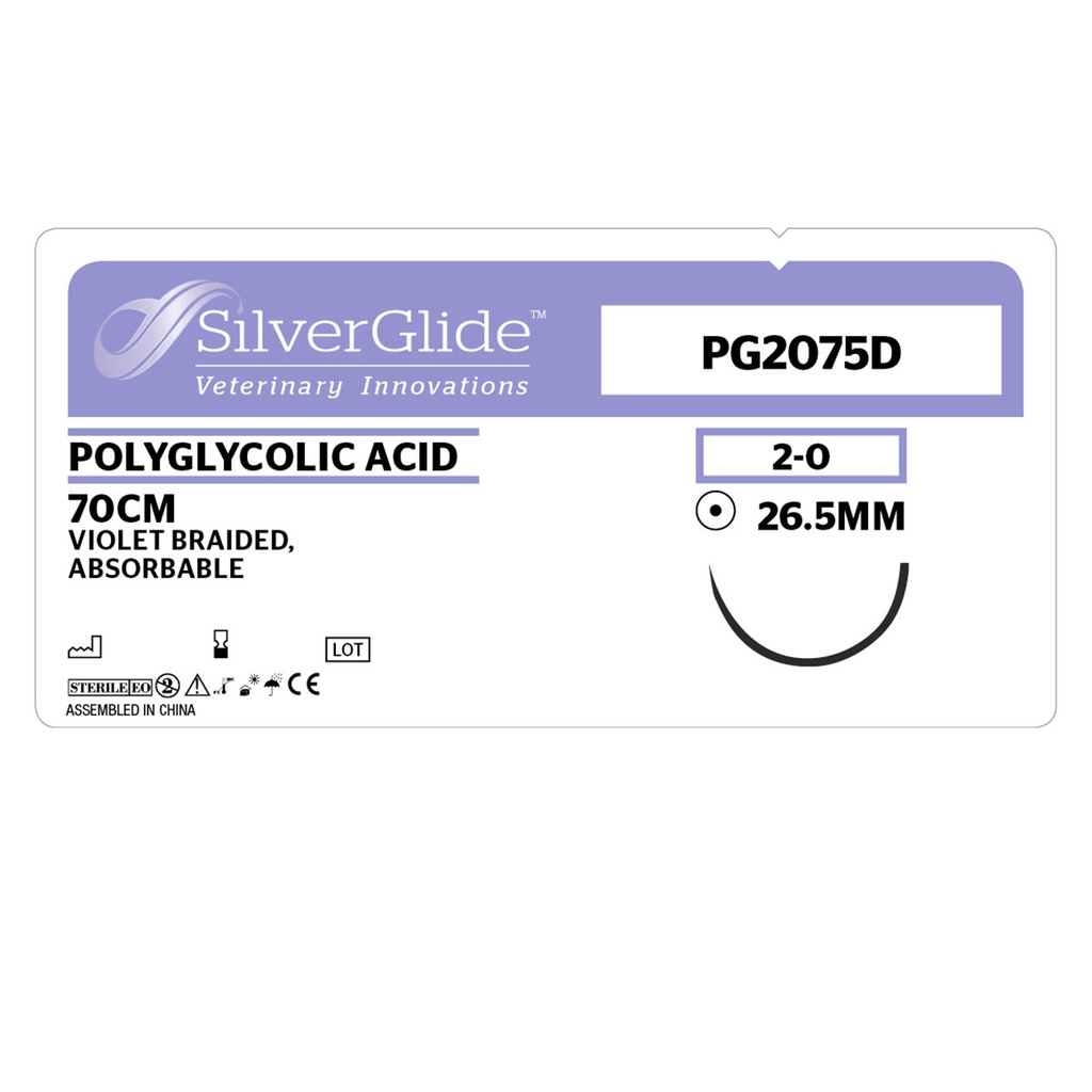 Sutur PG2075D Polyglycolic Acid 36 stk.