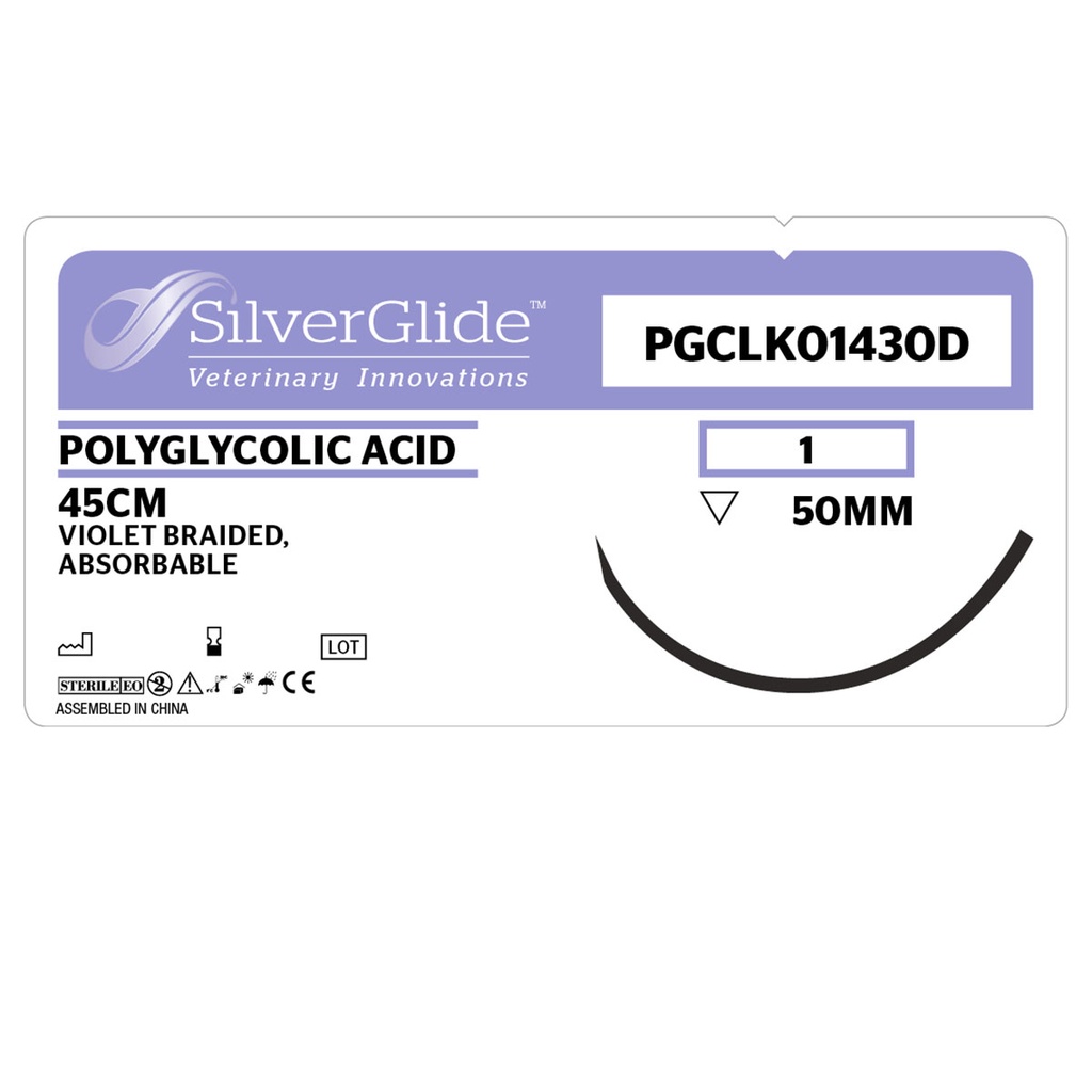 Sutur PG-CLK-01430D Polyglycolic Acid 36 stk.