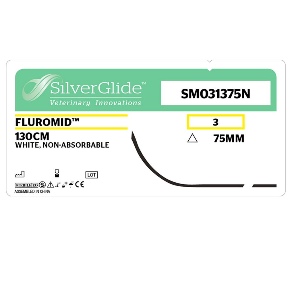 Sutur SMF031375N Fluorescerende Fluomid 12 stk