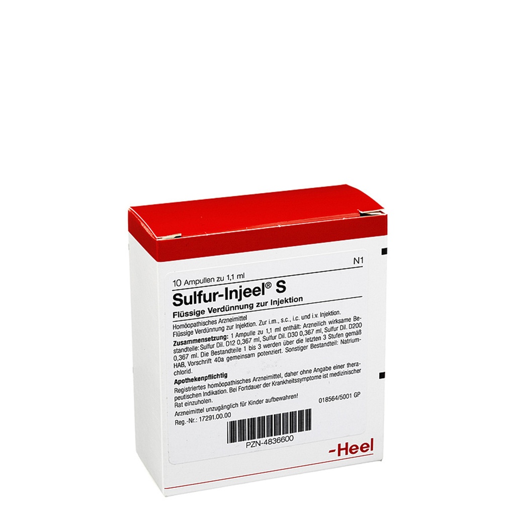 Sulfur Injeel S 10 x 1,1 ml