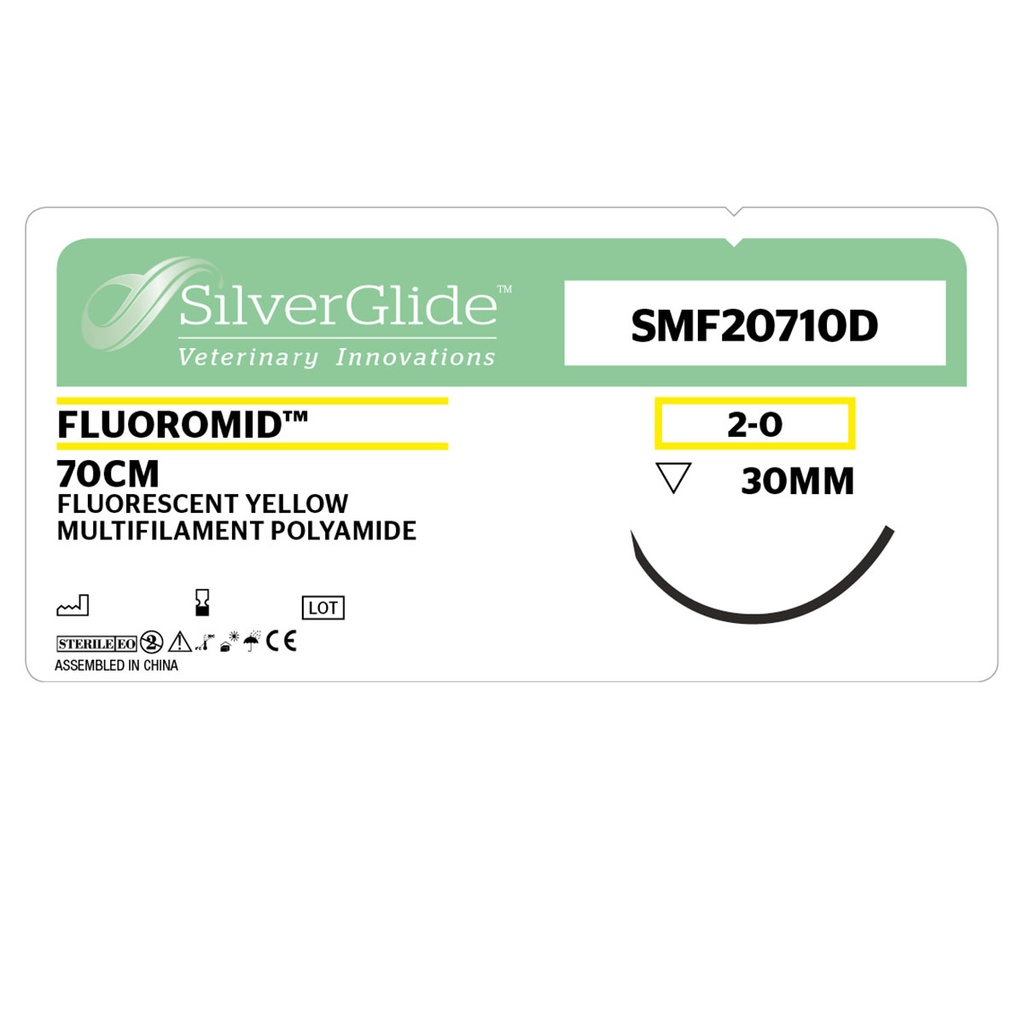 Sutur SMF-20710D Fluorescerende Supramid 36 stk.