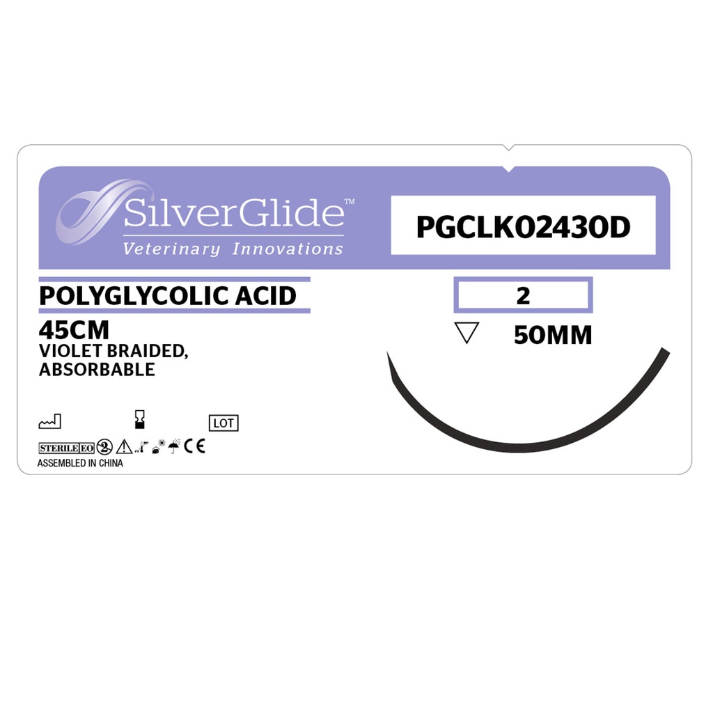 Sutur PG-CLK-02430D Polyglycolic Acid 36 stk.