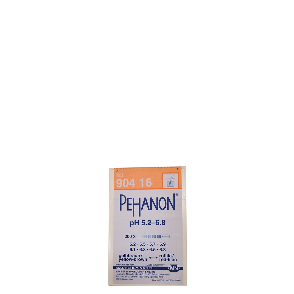 Pehanon pH 5,2-6,8 strips - 200 stk.