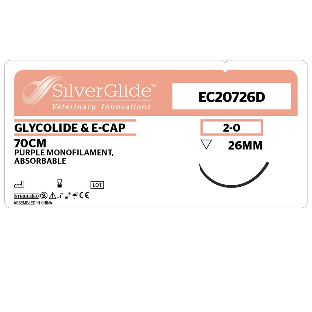 Sutur EC20726D Glycolide & e-Cap 36 stk.