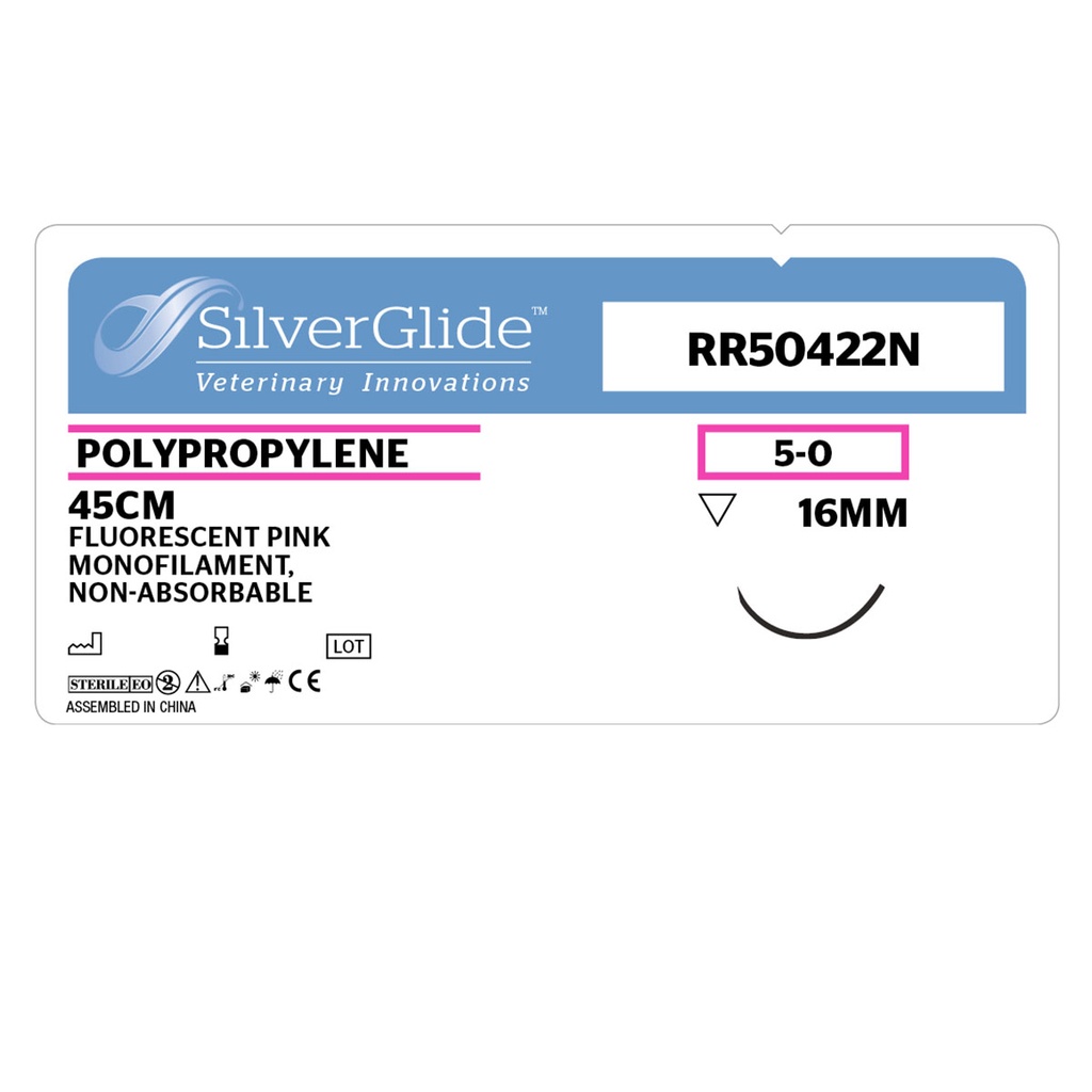 Sutur RR-50422N Pink Polypropylene 12 stk.