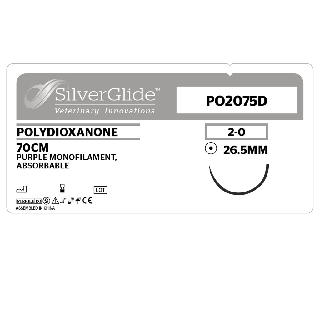 Sutur PO2075D Polydioxanone 36 stk.
