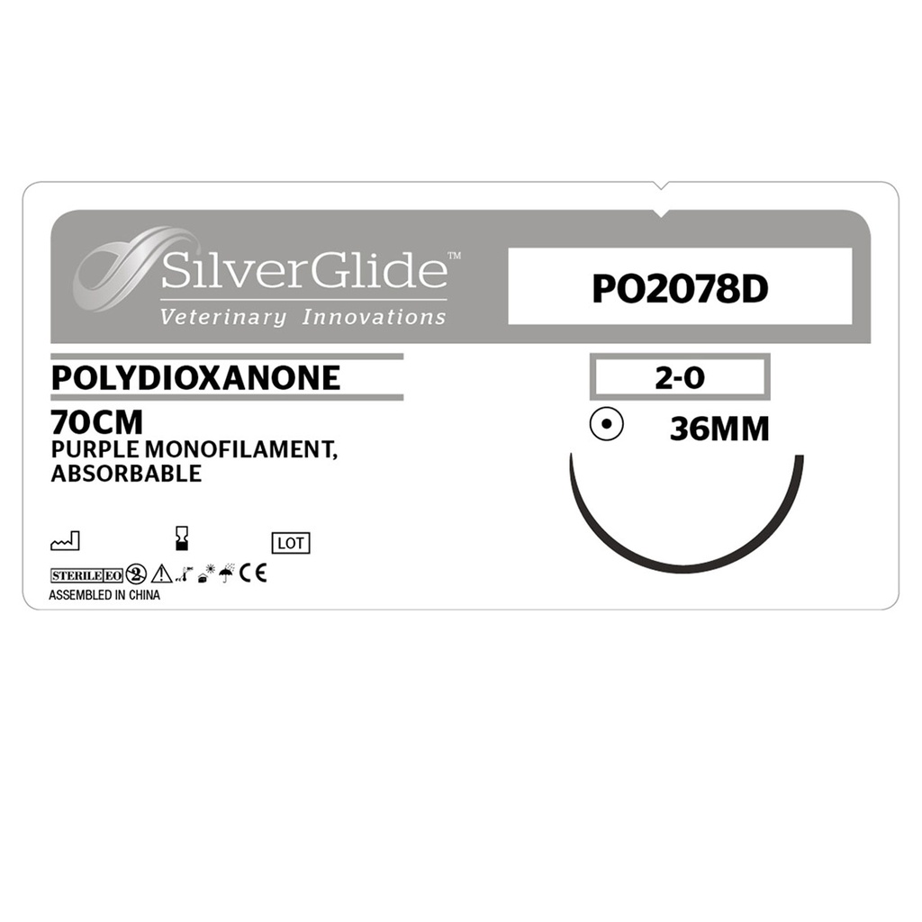Sutur PO2078D Polydioxanone 36 stk.