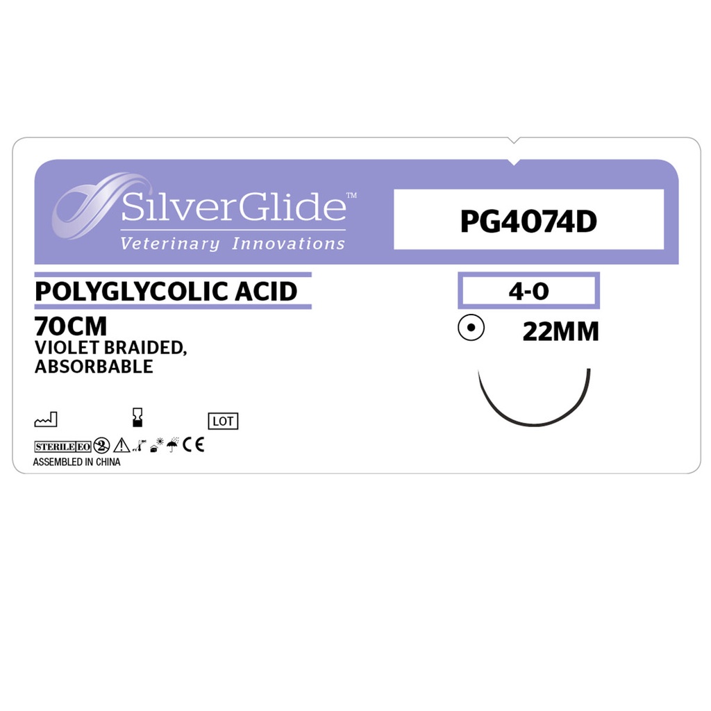 Sutur PG4074D Polyglycolic Acid 36 stk.