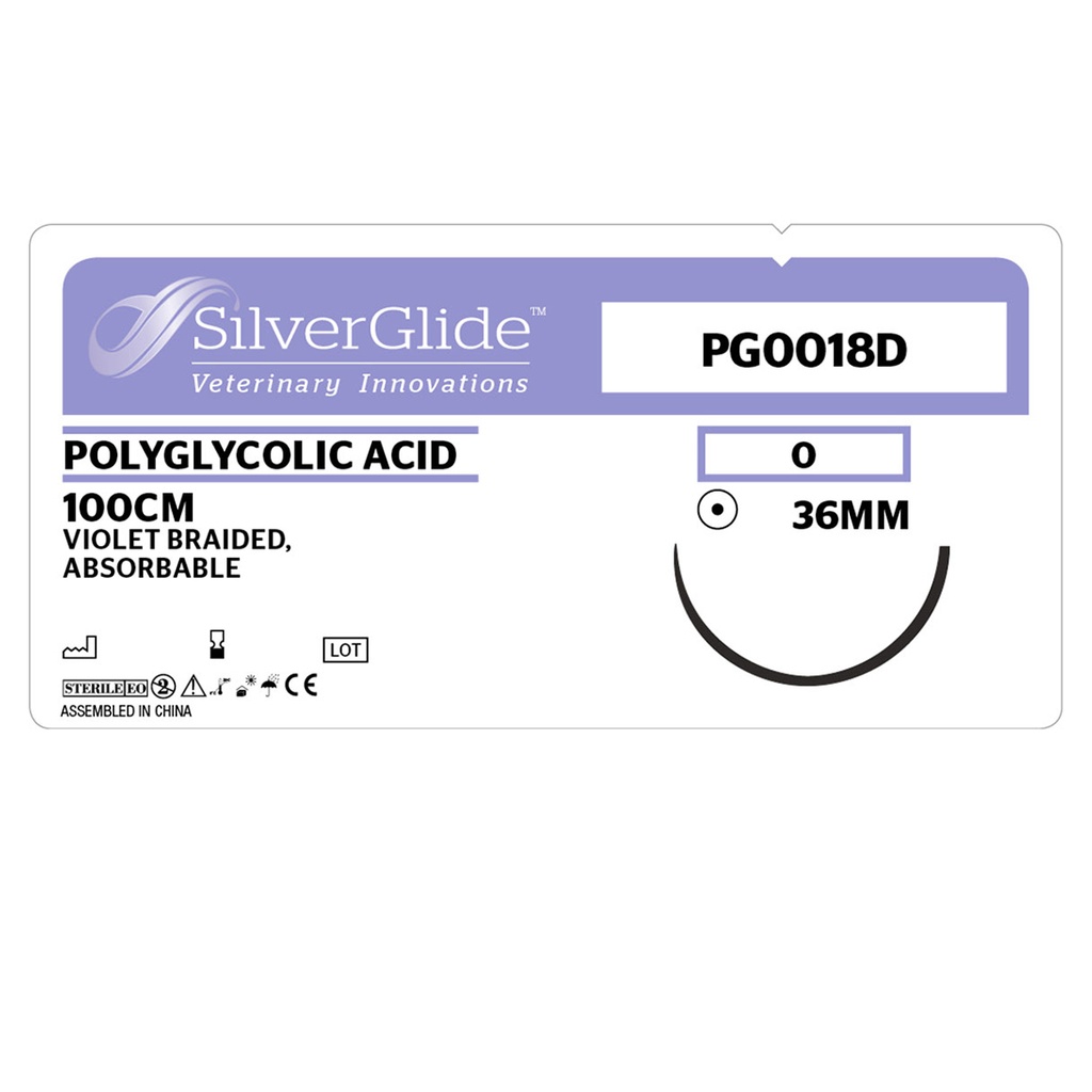 Sutur PG0018D Polyglycolic Acid 36 stk.
