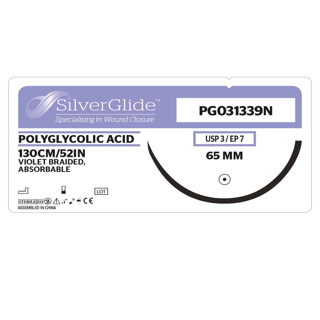 Sutur PG031339N Polyglycolic Acid 12 stk.
