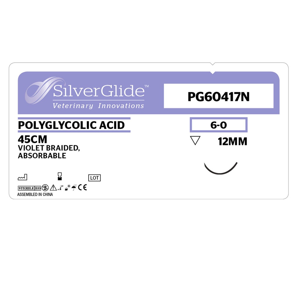 Sutur PG60417N Polyglycolic Acid 12 stk.