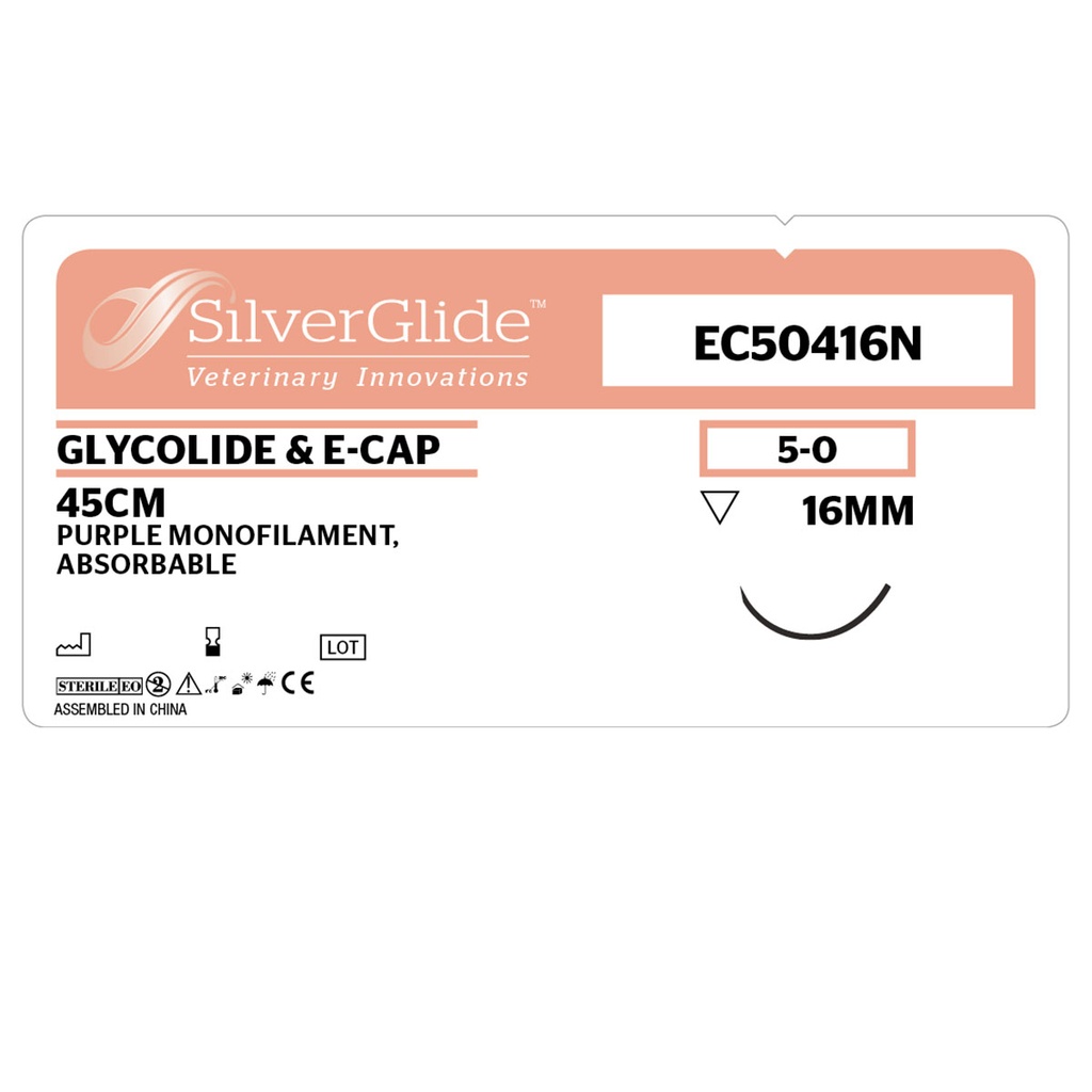 Sutur EC50416N Glycolide & e-Cap 12 stk.