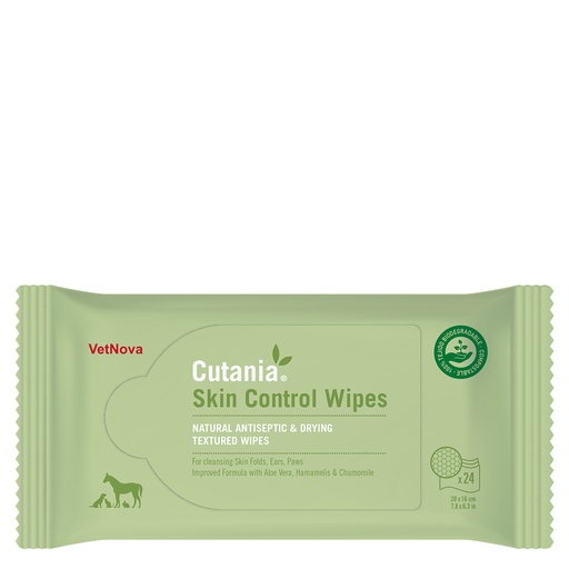 [20400] CUTANIA Skin Control Wipes, 24 stk.
