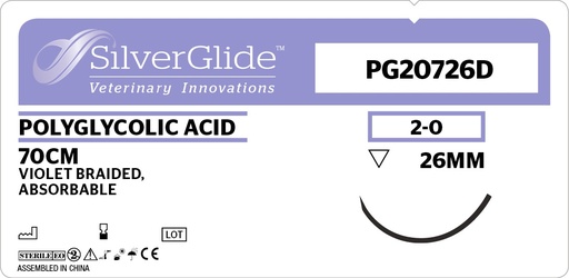 [20444] Sutur PG20726D Polyglycolic Acid 36 stk