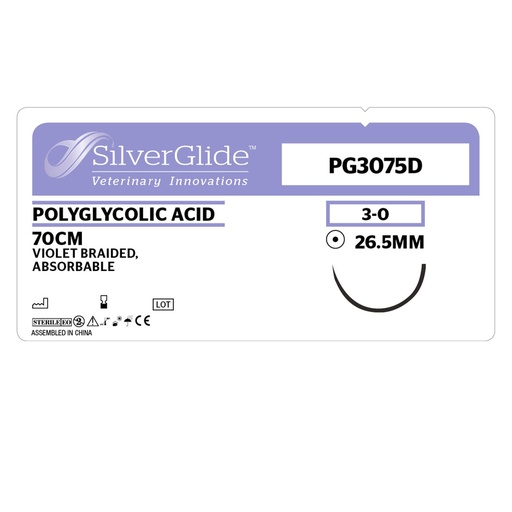 [20461] Sutur PG3075N Polyglycolic Acid 12 stk. 