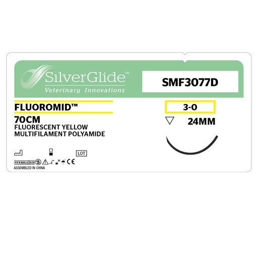[20279] Sutur SMF3077D Fluorescerende Fluomid 36 stk.