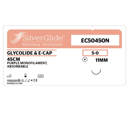 [20317] Sutur EC-50450N Glycolide & e-Cap 12 stk.